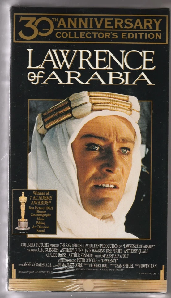 New and sealed VHS 2 tape Lawrence of Arabia 30th Aniv. Collectors edition - Image 1 of 1