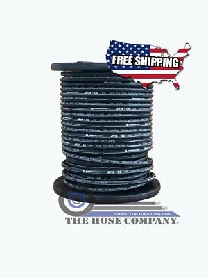 HYDRAULI-FLEX™ ** BRAND NEW 50ft R16-06 SAE 100R16 3/8" 5585PSI Hydraulic Hose *Free Shipping*