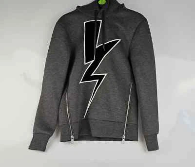 Neil Barrett Men's Gray Neoprene Sweatshirt New Size XS - Image 1 of 4