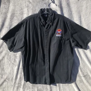 Men's Harley Davidson Short Sleeve Button Front Shirt Size XL Black Chandler AZ - Picture 1 of 11