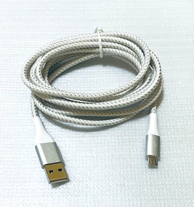 Belkin Boost Charge USB-A to Micro  Cable 6.6FT  Durable Braided WHITE - Picture 1 of 2