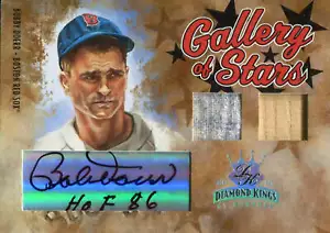 Autografo Bobby Doerr 2005 Donruss Diamond Kings e gioco oggetti indossati/usati 83/200 - Foto 1 di 2