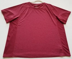BCG Activewear T Shirt Men’s 2XL XXL Red Short Sleeve Crew Neck Stretch Workout - Picture 1 of 10