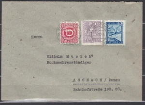 Extrem SELTENER Brief mit 3 Ausgaben Mischfrankatur Mühlviertel GEPRÜFT - Picture 1 of 4