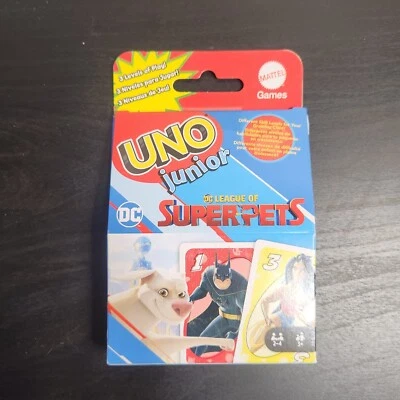 ​UNO Junior DC League of Superpets Card Game for Kids. New! - Image 1 of 3