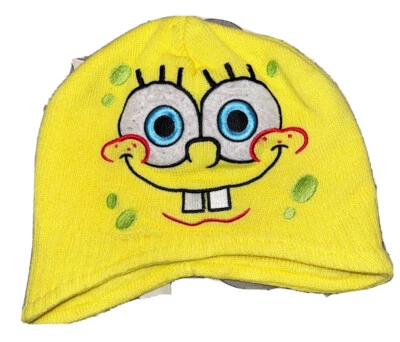 Nickelodeon Sponge bob Square Pants Yellow Knit Toddler Beanie - Image 1 of 3