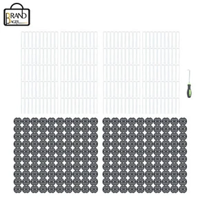 200Pcs 6 In W/ Gasket Washer Caps High Quality Galvanized Landscape Pins Staples - Picture 1 of 12
