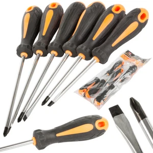 Schraubendreher-Set- 3 Teile mit Magnetspitzen und gummierten Griffen - Bild 1 von 5