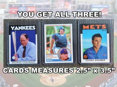 Seinfeld George Costanza and Kramer Retro Style Baseball Card NY Parody Art ACEO - Image 1 of 4