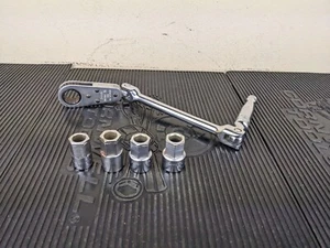 #bh612 Snap-On Tools USA WA28AFL Double Flex Pass Through Ratchet Socket Set SAE - Picture 1 of 23