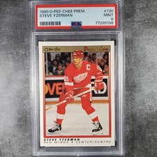 1990-91 O-Pee-Chee Premier 🏒 Steve Yzerman #130 HOF PSA 9 MINT *9198