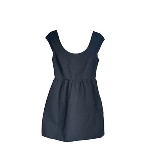 American Eagle Black Fit Flare Open Back Short Dress Size 0  - Picture 1 of 4