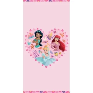Disney Princess Bath Beach towel 140 x 70 cm COTTON Cinderella Ariel Jasmine - Picture 1 of 1