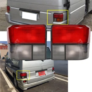 2x fanale posteriore 701945096 per VW T4 Transporter 4 autobus luce posteriore rosso cristallo DE - Foto 1 di 10