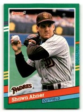 1991 Donruss #561 Shawn Abner    San Diego Padres Baseball Cards EX/NM ID:55317