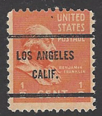 Scott# 803 1/2c Franklin precancel - LOS ANGELES CALIF. - (A-3)  - Image 1 of 2
