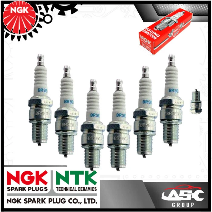 6x NEW NGK Racing SPARK PLUGS - Part no. BR9EG Stock no. 3230 6pk Sparkplugs - Image 1 of 1