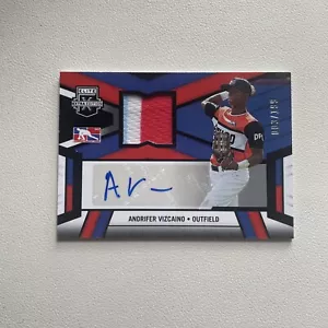 2023 Elite Extra Edition Material Signatures Andrifer Vizcaino /199 - Picture 1 of 2