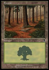 Odyssey Forest (347) - Foil x1 Moderate Play, English Magic Mtg M:tG