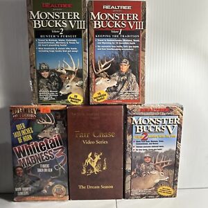 Bill Jordan Realtree Monster Bucks IX Volume 1 Fall Fever VHS 2001 Lot of 5 Used