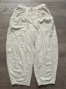 Free People High Road Pull On Barrel Pant Womens S Baggy Linen OB1866784 READ - Picture 1 of 12