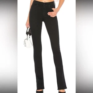 Mother The Runaway Flare Jeans “Not Guilty” Black Mid-Rise Bootcut Sz 24 28” - Picture 1 of 14