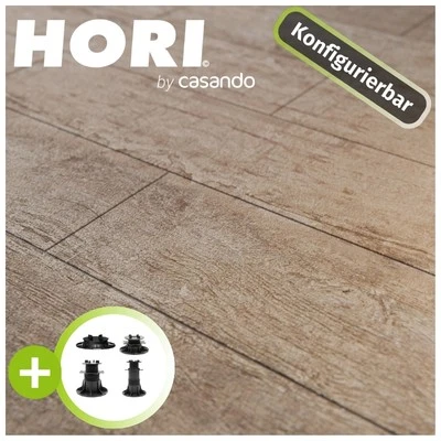 HORI Terrassenplatten Clair Komplettset Terrassenfliesen Feinsteinzeug Platte - Bild 1 von 4