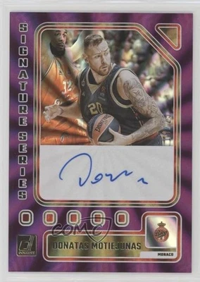 2023 Panini Donruss EuroLeague Purple Laser /25 Donatas Motiejunas #SS-MOJ Auto - Image 1 of 2