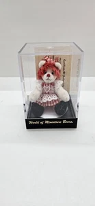Rare Htf World Of Miniature Bears "Ann" By Stacey Pio W/ Box/Certificate  - Picture 1 of 13