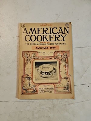 AMERICAN COOKERY Boston Cooking School Magazine.  January 1940  Illustrated — 第 1/4 张图片