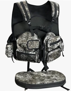 MDSTOP MYDAYS Outdoor Turkey Hunting Vest with Detachable Seat Cushion, Camo - Picture 1 of 7