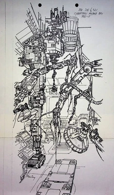 The Transformers 1984 G1 Production Series Background Layout Sunbow Productions - Image 1 of 2