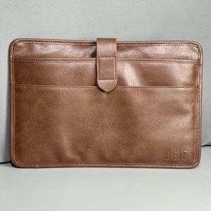 Beis dünne gepolsterte Laptophülle/Einlage für Reise Computer Tasche/Gepäck braun - Bild 1 von 15