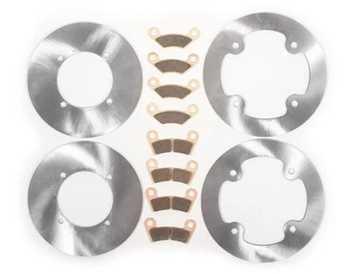 Polaris RZR 570 2014 rotores de freno MudRat delanteros y traseros y pastillas de freno de servicio severo Foto 1 de 4