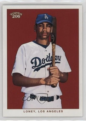 2002 Topps 206 James Loney (Solid Red Background) #422 Rookie RC - Image 1 of 2
