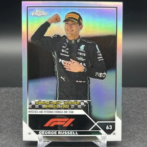George Russell 164 Refractor 2023 Chrome Topps F1 Card - Picture 1 of 2