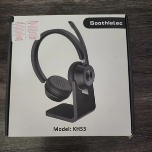 Bezprzewodowy zestaw słuchawkowy Bluetooth czarny Soothielec KH53 -Działa- (D48) - Zdjęcie 1 z 2