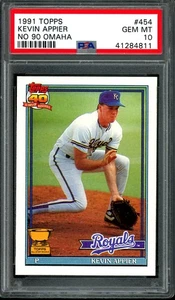 1991 TOPPS #454 NO 90 OMAHA ERROR KEVIN APPIER ALL-STAR ROOKIE PSA 10 LOW POP - Picture 1 of 1