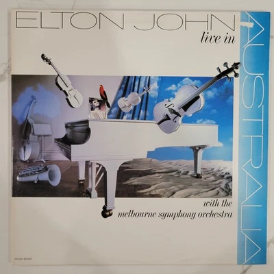 Elton John - Live In Australia Double Live Vinyl LP - 1987 - EX Cond - MCA2-8022 - Image 1 of 4
