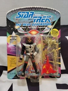 Star Trek TNG Gowron The Klingon High Council Leader Playmates MOC Vintage - Picture 1 of 2