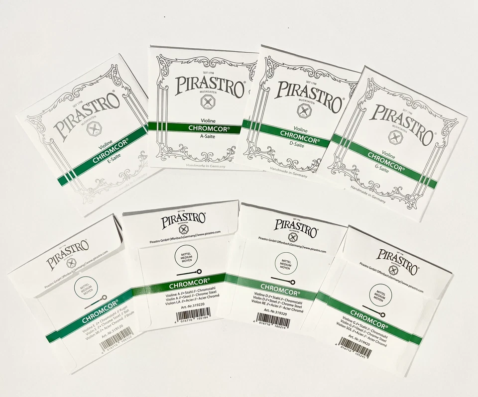 Pirastro Chromcor Violin String Set - 4/4 Size Ball-end E - Image 1 of 1