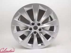 2016-2020 Tesla Model X Front Rim Wheel 20"x9 Silver 1027244-00-B - Picture 1 of 9