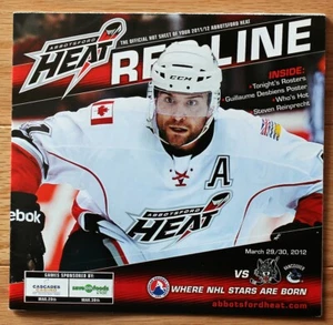 Abbotsford Heat Gameday Program vs Chicago Wolves; Guillaume Desbiens Poster - Picture 1 of 4