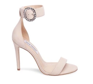 Steve Madden Natural Fiona elegante Damen-Sandalen hautfarben Knöchelriemen. - Bild 1 von 5