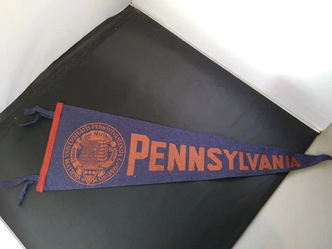 Vintage University Pennsylvania Quakers Felt Pennant RARE *46 Cover