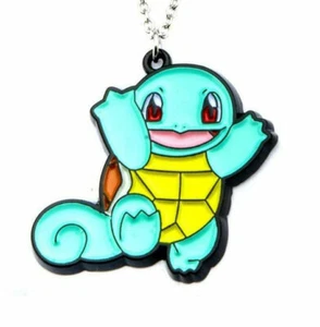 OFFICIALLY LICENSED Pokemon Jewelry Squirtle Enamel Pendant Necklace w/ Chain - Picture 1 of 1