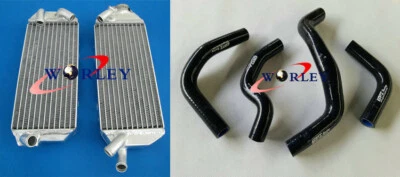 Radiator+Hose For Suzuki DRZ400 DR-Z400E DRZ 400 DRZ400E 2002-2007 02 03 04 05 - Image 1 of 4