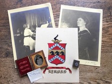 RARE Archive WILLIAM SEWARD Family Crest 9th Plate TINTYPE Fenton 5pc LOT PHOTOS