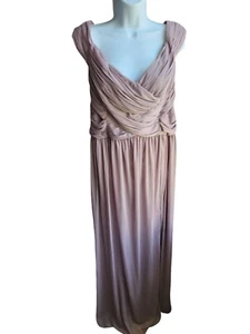David's Bridal Crisscross Off The Shoulder Mesh Bridesmaid Dress Size 18 - Picture 1 of 4