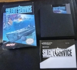Silent Service Nintendo Entertainment System 1989 NES Auth Working CIB Complete - Picture 1 of 10